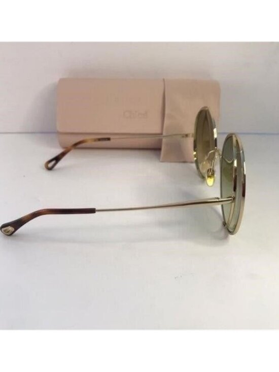 New Original Chloe Gold & Green Round Sunglasses HANAH COLLECTION main image 11